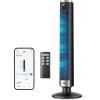 imageDREO Smart Tower Fan for Bedroom 4045 Adjustable Height 28 fts Velocity DC Motor 9 Speeds 4 Modes 90Oscillating Standing Fan 20dB Quiet 12H Timer for Home Office GoogleAlexa BlackBlack