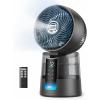 imageDREO TurboCool Misting Fan 516 15030 Omnidirectional Oscillating Cooling Fans that Blow Cold Air 26 fts Wind Ultrafine Mist 20dB 13L Tank 6 Speeds 2 Modes Remote Control Indoor GreyGrey