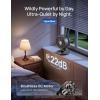 imageDREO Smart Fan for Bedroom Powerful 85 ft Airflow 12 Inches Desk Fans in 20dB Quiet 9090 oscillating fans AppVoice Control 9 Speeds amp 812H Timer for Home Office DormGrey