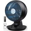 imageDREO Smart Fan for Bedroom Powerful 85 ft Airflow 12 Inches Desk Fans in 20dB Quiet 9090 oscillating fans AppVoice Control 9 Speeds amp 812H Timer for Home Office DormBlack