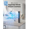 imageDREO Evaporative Air Swamp Cooler 43 Cooling Fans that Blow Cold Air 2026 Upgraded 80 Oscillating Floor Fan for Bedroom Easy Cleaning APP Control Ice Packs 4 Speeds amp 4 Modes 12H Timer WhiteSilver