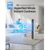 imageDREO Evaporative Air Swamp Cooler 43 Cooling Fans that Blow Cold Air 2026 Upgraded 80 Oscillating Floor Fan for Bedroom Easy Cleaning APP Control Ice Packs 4 Speeds amp 4 Modes 12H Timer WhiteWhite