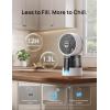 imageDREO TurboCool Misting Fan 516 15030 Omnidirectional Oscillating Desk Cooling Fan 5 Drop Evaporative air cooler 26 fts Wind Ultrafine Mist 20dB 6 Speeds 2 Modes Remote Control WhiteWhite