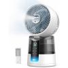 imageDREO TurboCool Misting Fan 516 15030 Omnidirectional Oscillating Desk Cooling Fan 5 Drop Evaporative air cooler 26 fts Wind Ultrafine Mist 20dB 6 Speeds 2 Modes Remote Control WhiteWhite