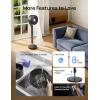 imageDREO Fan for Bedroom 120100 OmniDirectional Oscillating Fan 96ft Air Reach DC Motor 20 dB Quiet Standing Pedestal Fans 9 Speeds 3 Modes Remote 3742 Adjustable Height 8H Timer