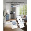 imageDREO Smart Fan for Bedroom standing 150 100 OmniDirectional Oscillating Fans 120ft CirculAir Quiet Fan with DC Motor 12 Speeds 6 Modes 20dBRemote Control 12H Timer