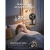 imageDREO Smart Fan for Bedroom standing 150 100 OmniDirectional Oscillating Fans 120ft CirculAir Quiet Fan with DC Motor 12 Speeds 6 Modes 20dBRemote Control 12H Timer