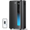 image:imageDREO 73 Pint Smart Dehumidifier for Basement Home amp Large Room up to 2000 Sq Ft Energy Star 60 Dehumidifier with Drain Hose Quiet 42dB Auto Humidity Control 3 Fan Speeds Timer Continuous DrainBlack