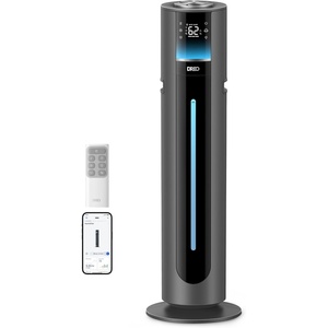 image:imageDREO 11L Humidifier Large Room 700ft 100H Smart Cool Mist Humidifers for Bedroom 21dB Quiet Top Fill Clean Tank Technology App amp Remote Control Aroma Box RGB 12h Timer White Humidifer 747SGrey