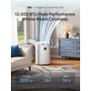 image:imageDREO Inverter DualHose Portable Air Conditioners 740S High Efficiency 14000 BTU ASHRAE 10000 BTU DOE 42dB Quiet Smart AC Unit DrainageFree APPVoiceRemote Control for Bedroom amp Large Room120000 British Thermal Units