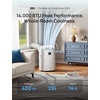 image:imageDREO Inverter DualHose Portable Air Conditioners 740S High Efficiency 14000 BTU ASHRAE 10000 BTU DOE 42dB Quiet Smart AC Unit DrainageFree APPVoiceRemote Control for Bedroom amp Large Room14000 British Thermal Units