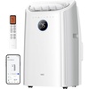image:imageDREO Inverter DualHose Portable Air Conditioners 740S High Efficiency 14000 BTU ASHRAE 10000 BTU DOE 42dB Quiet Smart AC Unit DrainageFree APPVoiceRemote Control for Bedroom amp Large Room120000 British Thermal Units
