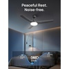 image:imageDREO 42 Ceiling Fans with Lights Low Profile Ceiling Fan with Light and Remote Control Indoor Bedroom Living Room 22dB Quiet DC Motor QuickInstall 6 Speeds Reversible Dimmable 5CCT BlackBlack