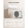 image:imageDREO 12000 BTU Mini Split Air Conditioner Heat Pump 115V Inverter Ductless System 20 SEER2 Energy Efficient Covers Up to 700 SqFt Works with Alexa PreCharged CondenserampInstallation Kit Included