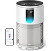image:imageDREO Air Purifier for Home Up to 1176 ft HEPA Air Cleaner for Large Rooms amp Bedrooms Pets Smoke Dust Pollen amp Odors PM25 Monitor Auto Turbo amp Quiet Sleep Mode 4 Speeds DRHAP009Dreo 539Smart WhiteDRHAP009S