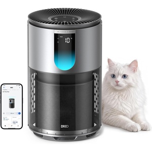 image:imageDREO Smart Pet Air Purifier 539AS Home 3Stage HEPA Air Cleaner with WiFiVoiceAlexa Smoke Dust Pollen Odor PM25 Quality Monitor 4 Fan Speeds amp AutoTurbo18dB Quiet Sleep Mode DRHAP009AS